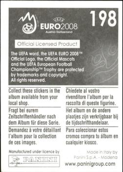 2008 Panini UEFA Euro 2008 Stickers #198 Ivica Olic Back