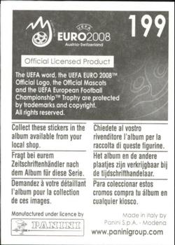 2008 Panini UEFA Euro 2008 Stickers #199 Igor Budan Back