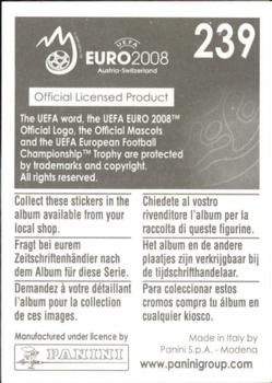 2008 Panini UEFA Euro 2008 Stickers #239 Michal Zewlakow Back