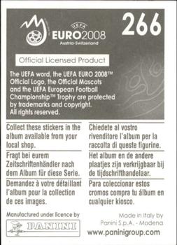 2008 Panini UEFA Euro 2008 Stickers #266 Demy De Zeeuw Back
