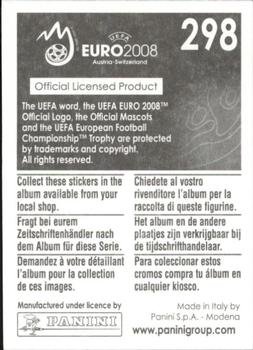 2008 Panini UEFA Euro 2008 Stickers #298 Andrea Pirlo Back