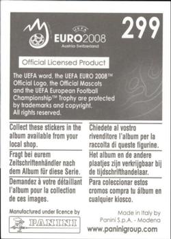 2008 Panini UEFA Euro 2008 Stickers #299 Mauro Camoranesi Back