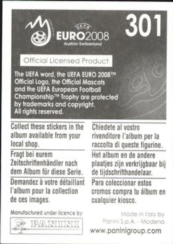 2008 Panini UEFA Euro 2008 Stickers #301 Luca Toni Back