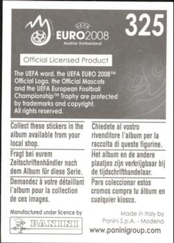 2008 Panini UEFA Euro 2008 Stickers #325 Laurentiu Rosu Back