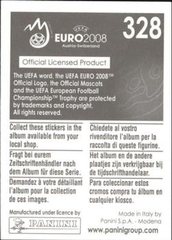 2008 Panini UEFA Euro 2008 Stickers #328 Ianis Zicu Back