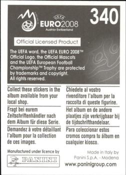 2008 Panini UEFA Euro 2008 Stickers #340 William Gallas Back