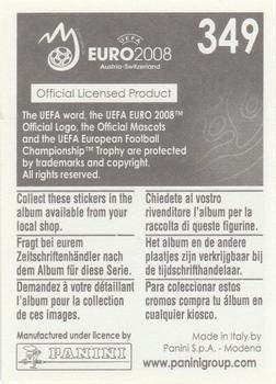 2008 Panini UEFA Euro 2008 Stickers #349 Samir Nasri Back