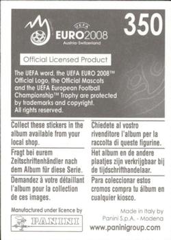 2008 Panini UEFA Euro 2008 Stickers #350 Florent Malouda Back