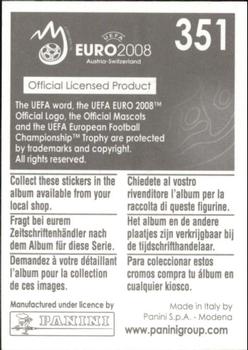 2008 Panini UEFA Euro 2008 Stickers #351 Franck Ribery Back