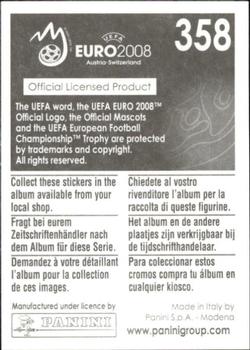 2008 Panini UEFA Euro 2008 Stickers #358 Official Mascots Back