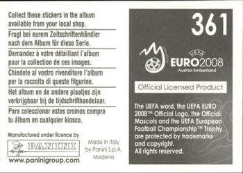 2008 Panini UEFA Euro 2008 Stickers #361 Team Photo (puzzle 3) Back