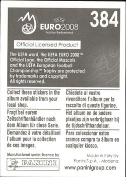 2008 Panini UEFA Euro 2008 Stickers #384 Official Mascots Back