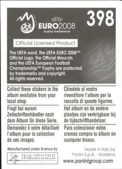 2008 Panini UEFA Euro 2008 Stickers #398 Daniel Andersson Back