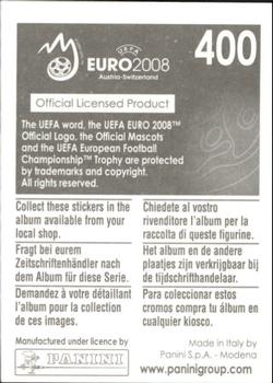 2008 Panini UEFA Euro 2008 Stickers #400 Christian Wilhelmsson Back