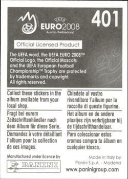2008 Panini UEFA Euro 2008 Stickers #401 Anders Svensson Back