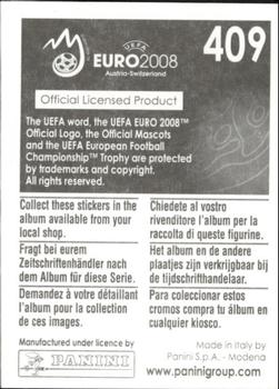 2008 Panini UEFA Euro 2008 Stickers #409 Rami Shaaban Back
