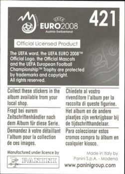 2008 Panini UEFA Euro 2008 Stickers #421 Joan Capdevila Back