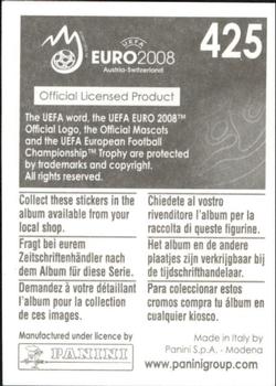 2008 Panini UEFA Euro 2008 Stickers #425 Marcos Senna Back