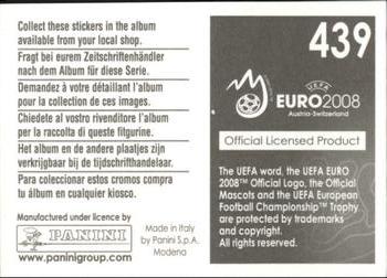 2008 Panini UEFA Euro 2008 Stickers #439 Team Photo (puzzle 3) Back