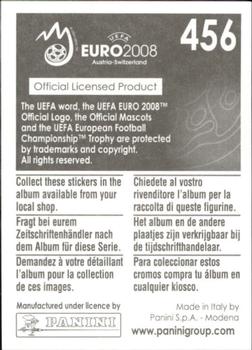 2008 Panini UEFA Euro 2008 Stickers #456 Andrey Arshavin Back