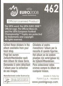 2008 Panini UEFA Euro 2008 Stickers #462 Gianluigi Buffon Back