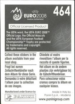 2008 Panini UEFA Euro 2008 Stickers #464 Petr Cech Back