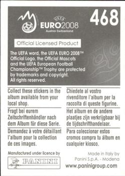 2008 Panini UEFA Euro 2008 Stickers #468 Lilian Thuram Back