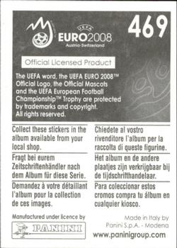 2008 Panini UEFA Euro 2008 Stickers #469 Ricardo Carvalho Back