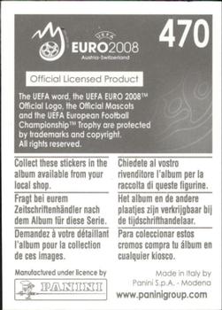 2008 Panini UEFA Euro 2008 Stickers #470 Philippe Senderos Back