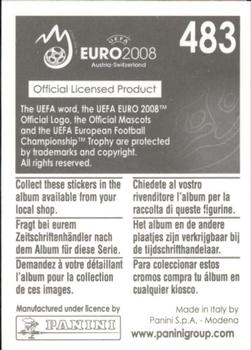 2008 Panini UEFA Euro 2008 Stickers #483 Giorgos Karagounis Back