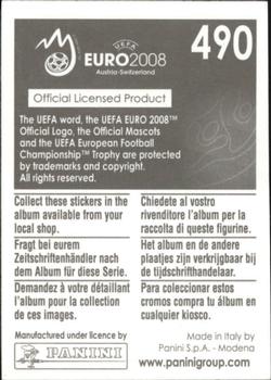 2008 Panini UEFA Euro 2008 Stickers #490 Florent Malouda Back
