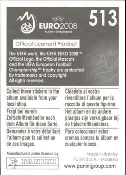 2008 Panini UEFA Euro 2008 Stickers #513 Jan Koller Back
