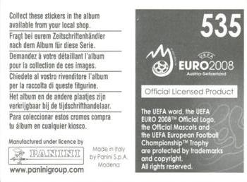 2008 Panini UEFA Euro 2008 Stickers #535 2004 Greece Back