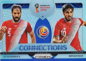 2018 Panini Prizm FIFA World Cup - Connections Prizms Silver #C-4 Bryan Ruiz / Celso Borges Front