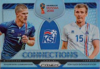 2018 Panini Prizm FIFA World Cup - Connections Prizms Silver #C-9 Jon Dadi Bodvarsson / Johann Berg Gudmundsson Front