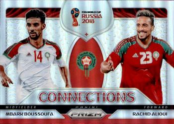 2018 Panini Prizm FIFA World Cup - Connections Prizms Silver #C-13 Mbark Boussoufa / Rachid Alioui Front