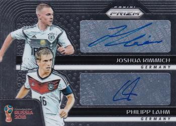 2018 Panini Prizm FIFA World Cup - Dual Signatures #DS-KL Joshua Kimmich / Philipp Lahm Front