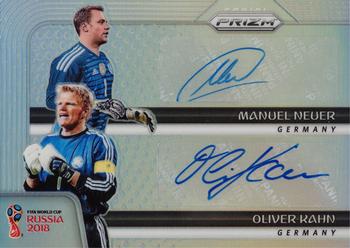 2018 Panini Prizm FIFA World Cup - Dual Signatures Prizms Silver #DS-NK Manuel Neuer / Oliver Kahn Front