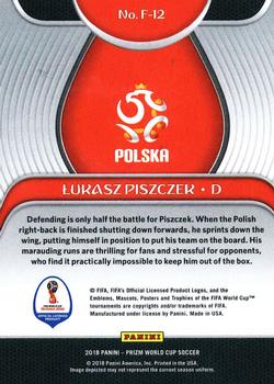 2018 Panini Prizm FIFA World Cup - Fundamentals #F-12 Lukasz Piszczek Back
