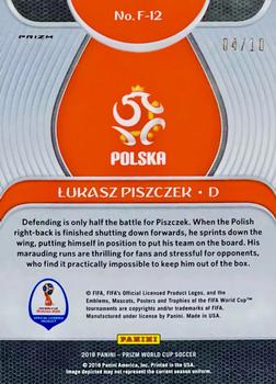 2018 Panini Prizm FIFA World Cup - Fundamentals Prizms Gold #F-12 Lukasz Piszczek Back
