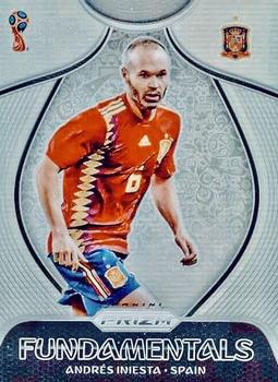 2018 Panini Prizm FIFA World Cup - Fundamentals Prizms Silver #F-17 Andres Iniesta Front