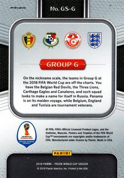 2018 Panini Prizm FIFA World Cup - Group Stage #GS-G Belgium / England / Panama / Tunisia Back