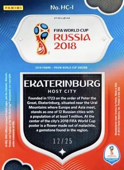 2018 Panini Prizm FIFA World Cup - Host Cities Prizms Mojo #HC-1 Ekaterinburg Back