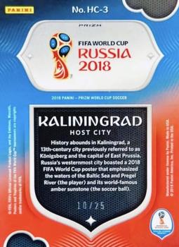 2018 Panini Prizm FIFA World Cup - Host Cities Prizms Mojo #HC-3 Kaliningrad Back