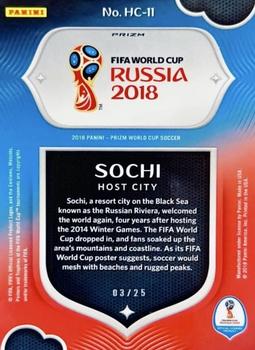 2018 Panini Prizm FIFA World Cup - Host Cities Prizms Mojo #HC-11 Sochi Back