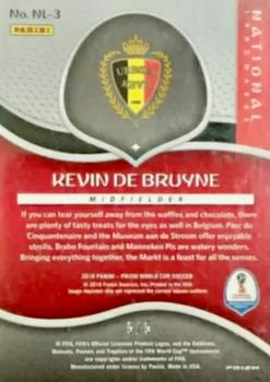 2018 Panini Prizm FIFA World Cup - National Landmarks Prizms Gold Power #NL-3 Kevin De Bruyne Back