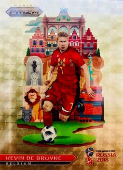 2018 Panini Prizm FIFA World Cup - National Landmarks Prizms Gold Power #NL-3 Kevin De Bruyne Front