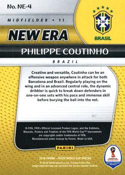 2018 Panini Prizm FIFA World Cup - New Era #NE-4 Philippe Coutinho Back