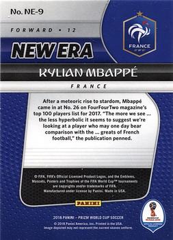 2018 Panini Prizm FIFA World Cup - New Era #NE-9 Kylian Mbappé Back