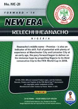 2018 Panini Prizm FIFA World Cup - New Era #NE-21 Kelechi Iheanacho Back